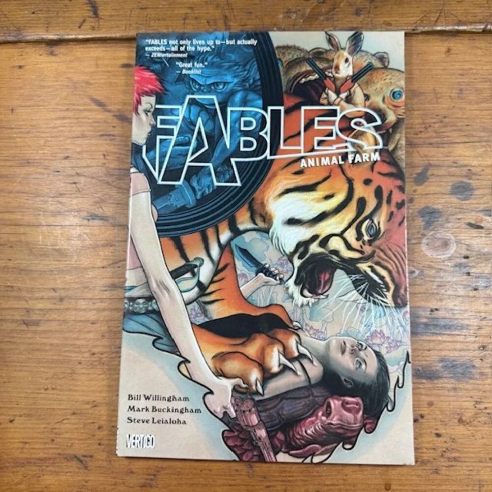 Fables Graphic Novels Set Of 3 Legends In Exile Animal Farm & Storybook Love - Picture 2 of 9